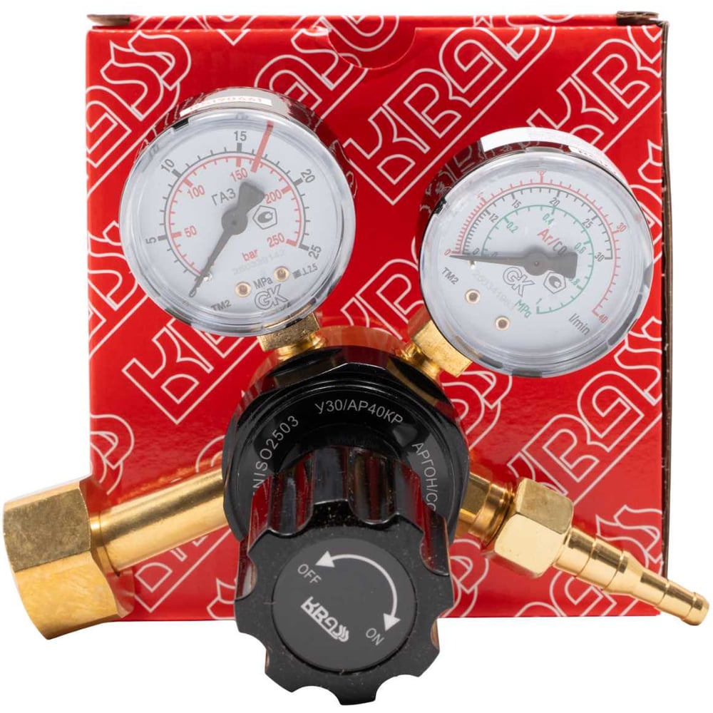 Изображение товара Регулятор расхода газа для аргона и углекислоты У 30/АР, 40 КР KRASS