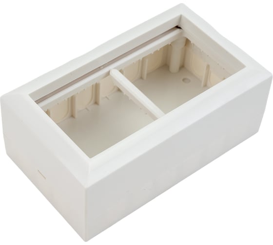 Изображение товара Коробка для о/п на 4 модуля Экопласт SM45/4 для механизмов 45х45 мм, цвет белый 72944-1