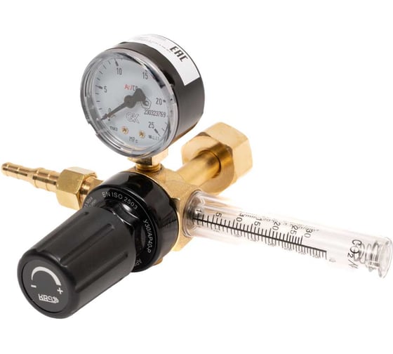 Изображение товара Регулятор для углекислоты и аргона У 30/ АР, 40 Р с ротаметром, 15 МПа, 30/40 л/мин, поверенный KRASS 2133617PV