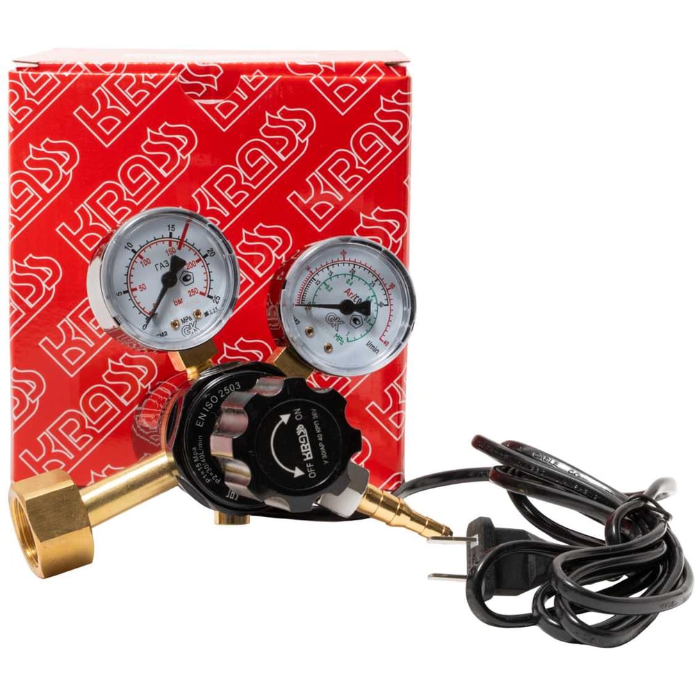 Изображение товара Регулятор для углекислоты и аргона У 30/АР 40 КРП с расходомером и подогревателем