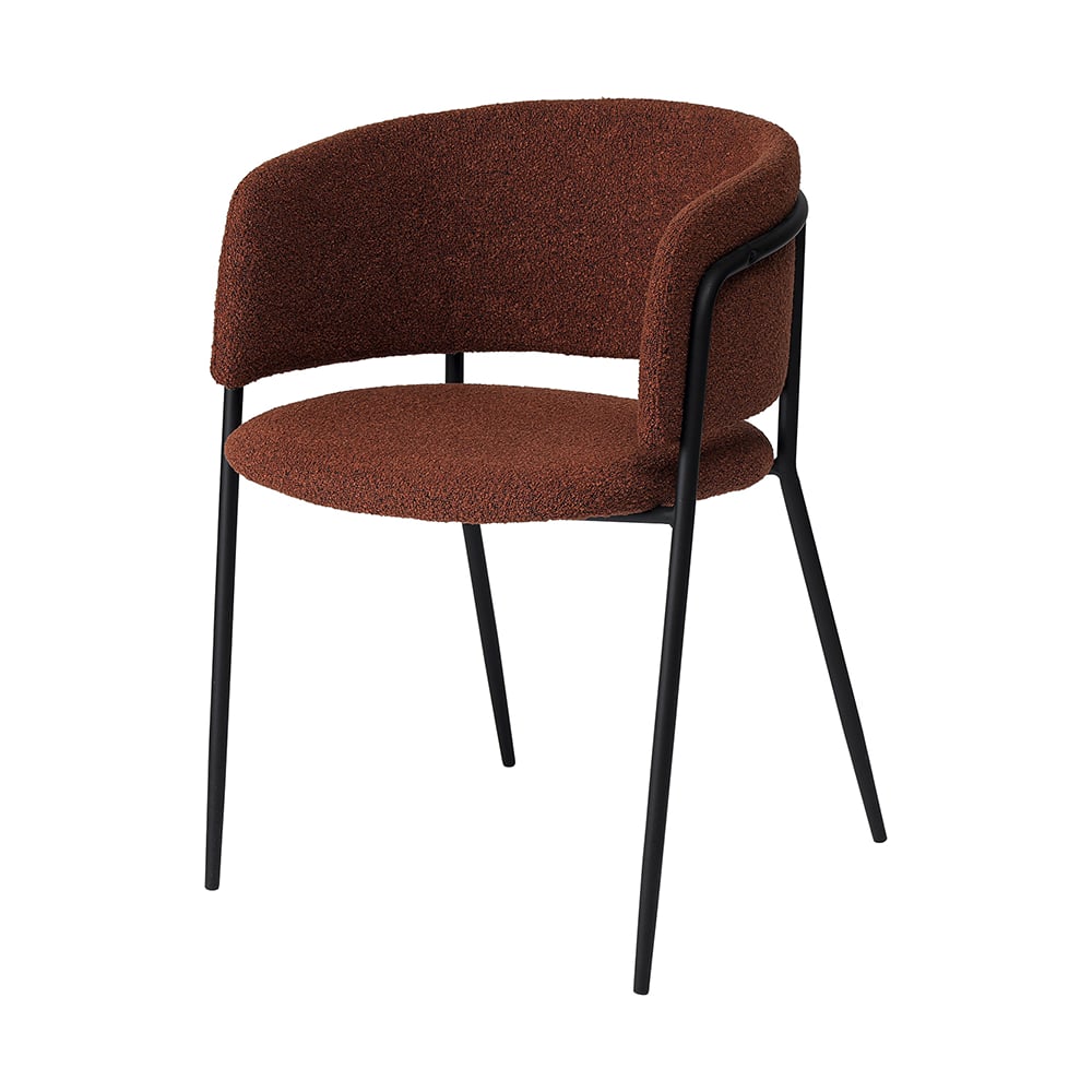 Изображение товара Стул Bergenson Bjorn Helning букле терракота современный дизайн