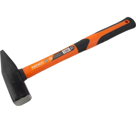 Изображение товара Слесарный молоток с фиберглассовой ручкой KENDO 1000 гр 25208