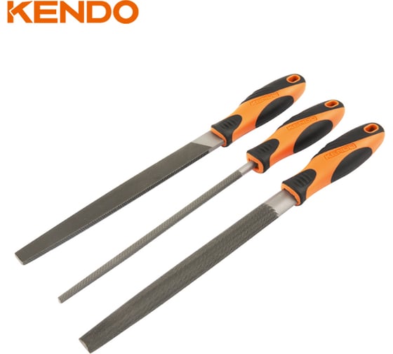 Изображение товара Набор напильников KENDO 3 шт 200 мм 85118