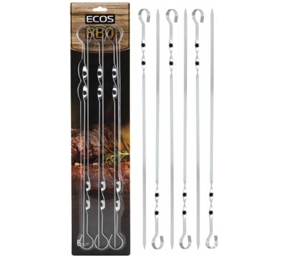 Изображение товара Набор шампуров Ecos ND-301D, 45x1x0.15см, форма прямая 999622