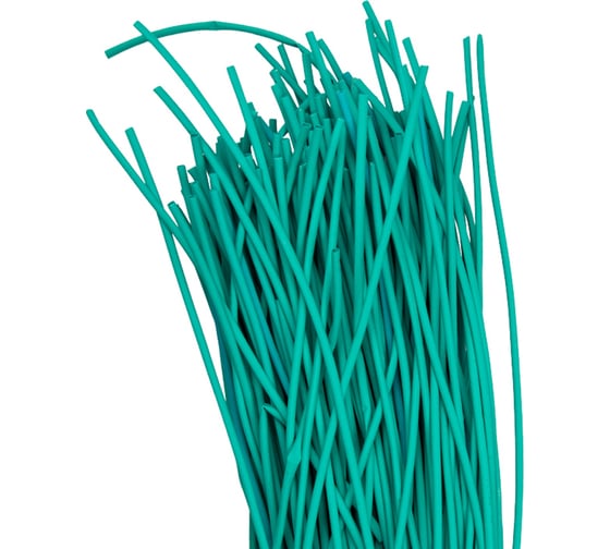 Изображение товара Термоусаживаемая трубка EKF PROxima ТУТ нг 2/1, зеленая, в отрезках по 1м 200 шт tut-2-j-1m