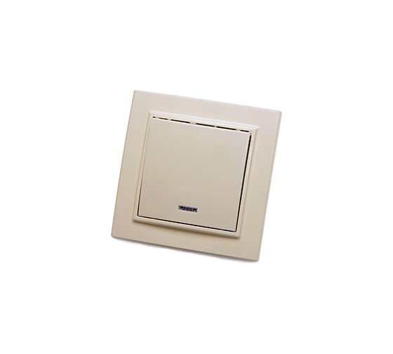 Изображение товара Выключатель STEKKER 1-клавишный с индикатором 220V 10А серия Эрна слоновая кость PSW10-9001-02 39228