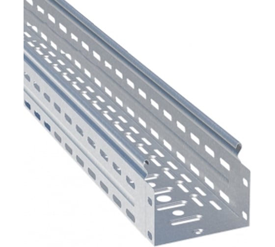 Изображение товара Перфорированный лоток EKF металлический, 100х600х3000-1,0мм L10060001