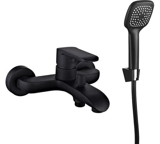 Изображение товара Смеситель для ванны Melodia della vita Heavy Metal картридж д.35 мм короткий излив, черный MDV35640bk 19514