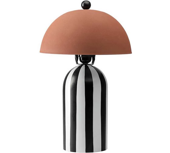 Изображение товара Светильник настольный Bergenson Bjorn Anniken, d25x38 см, черный/белый/терракотовый BB0000650
