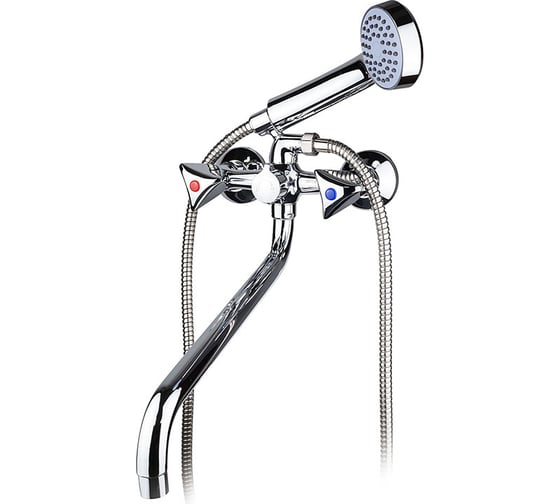 Изображение товара Смеситель для ванны Melodia della vita Люсия длинный излив 330 мм, резиновая кран- букса MDV32241 (Россия) 12792