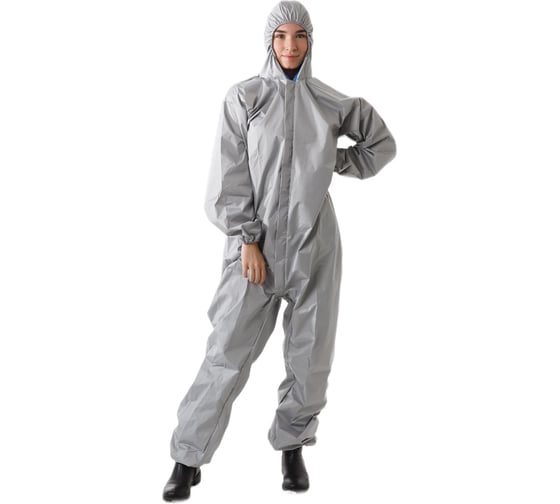Изображение товара Комбинезон защитный GAOKSA Дюспо серый, размер 2XL KZD2XLсерый