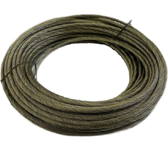 Изображение товара Стальной канат КанТраст DIN 3069 8 мм 250 м, оцинкованный OD82503069