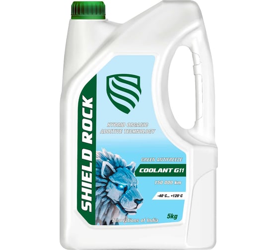 Изображение товара Антифриз Shield Lubricants SHIELD ROCK COOLANT PREMIUM G11 5 л 350912