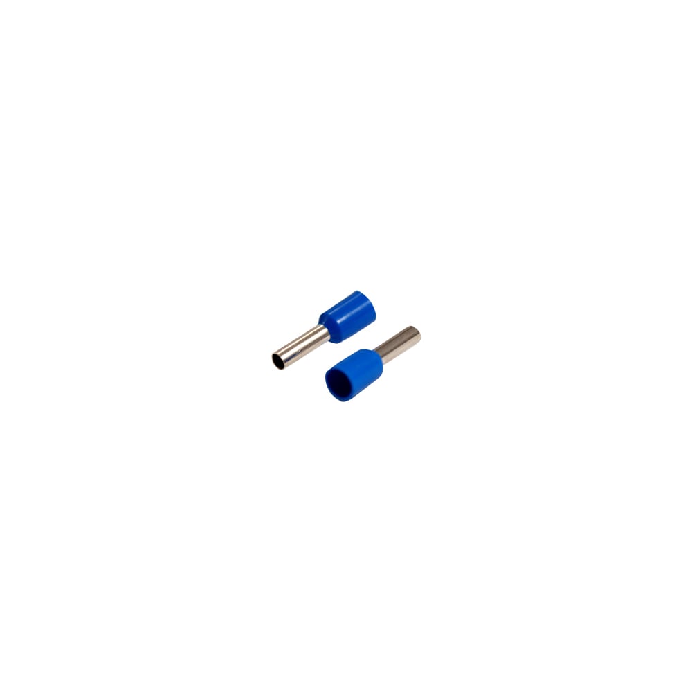фото Штыревой втулочный наконечник rexant изолированный f-8 мм 2.5 кв.мм синий 08-0815
