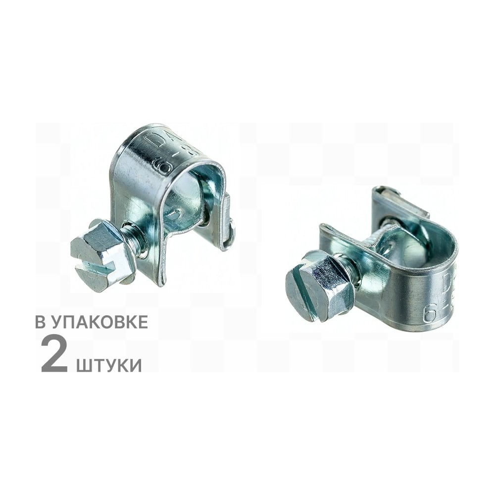 Изображение товара Хомут МИНИ DARW1 6-8 арт 50606 - силовой стальной минихомут с оцинковкой