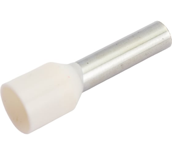 Изображение товара Штыревой втулочный изолированный наконечник REXANT F-18 мм 10 мм2 слоновая кость 100 шт 08-1826