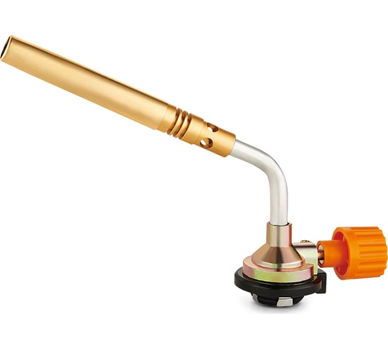 Изображение товара Газовая горелка ON цанговый захват, узкое удлиненное сопло из латуни, 19,5х4х6см. 10-02-003