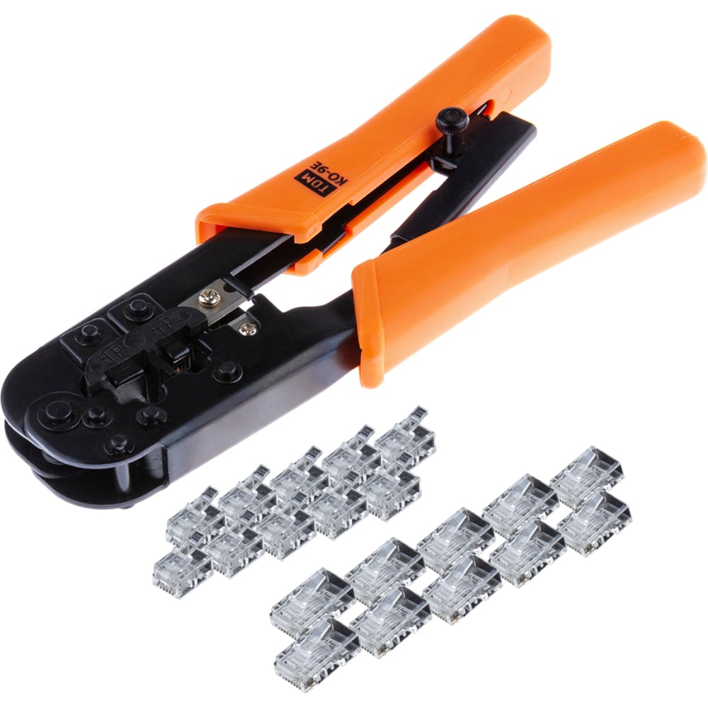 Изображение товара Обжимные клещи для RJ-11 и RJ-45 профессиональный набор МастерЭлектрик SQ1001-0207