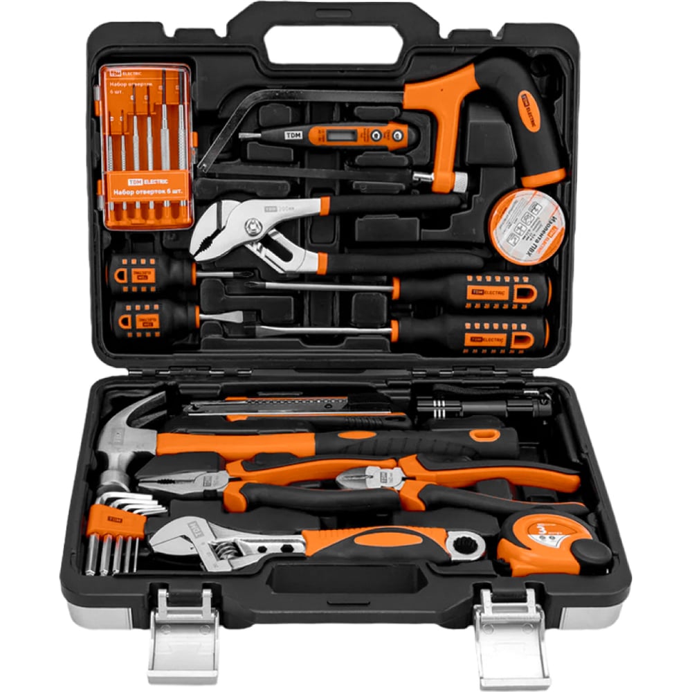 Изображение товара Универсальный набор инструментов для дома TDM ELECTRIC №2 21 предмет из CR-V сталь