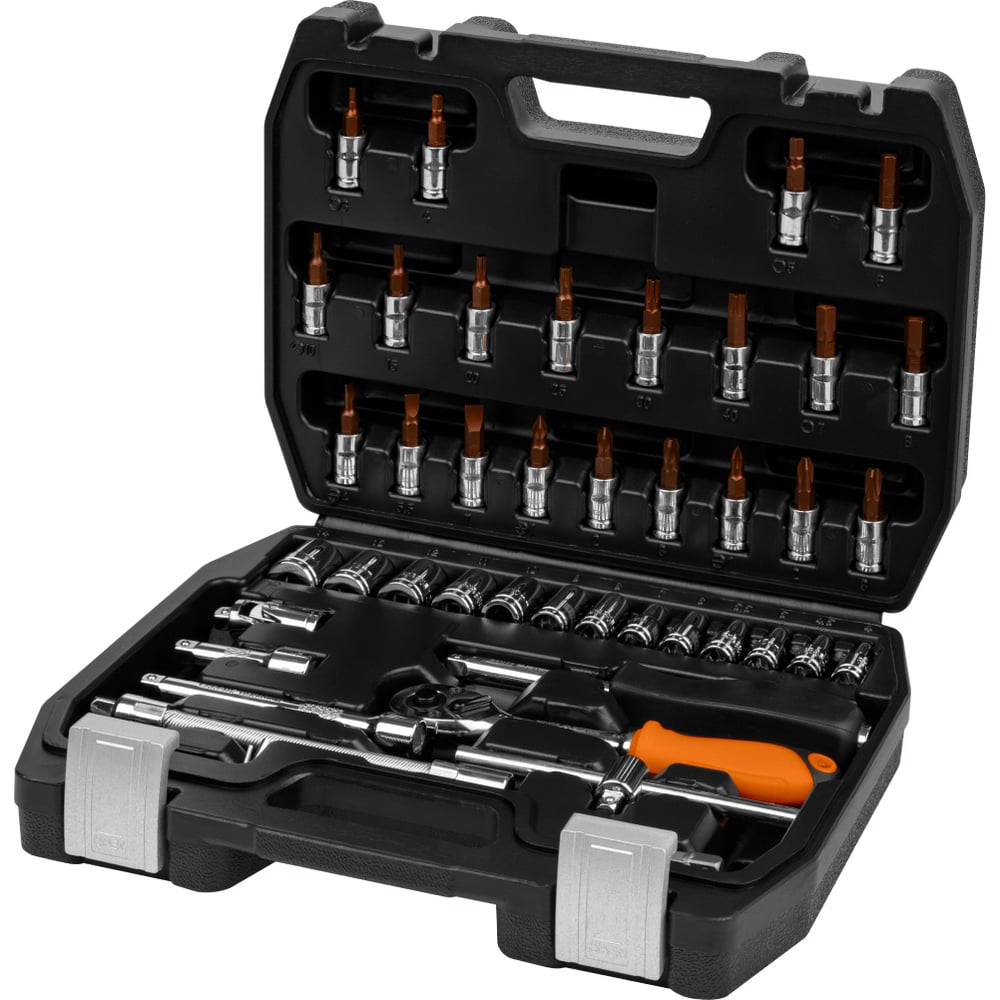 Изображение товара Набор инструментов TDM ELECTRIC с реверсной трещоткой 46 позиций