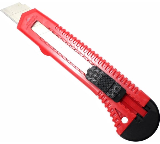 Изображение товара Нож ON универсальный, пластиковый, с сегментированным лезвием 18мм, квадр. фиксатор 13-05-100