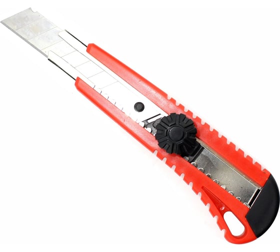 Изображение товара Нож ON универсальный, усиленный, с сегментированным лезвием 18мм, круглый фиксатор 13-05-108