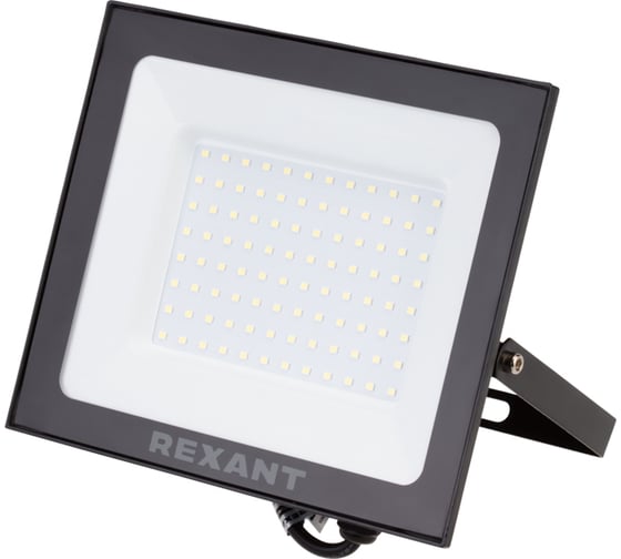 Изображение товара Светодиодный прожектор REXANT, 100 Вт 200–260В IP65 8000 лм 6500 K холодный свет 605-005