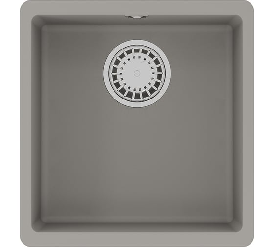 Изображение товара Кухонная мойка из кварцгранита Lemark SINARA 400-U цвет: грей комплектация: крепеж, сливная арматура с переливом в комплекте арт. 9910063