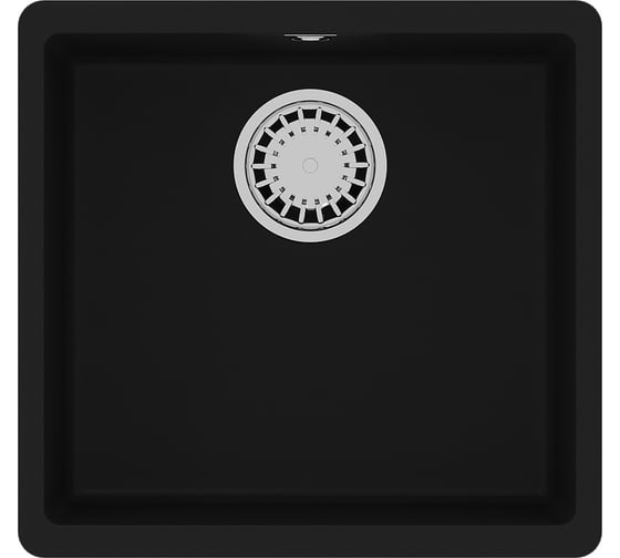 Изображение товара Кухонная мойка из кварцгранита Lemark SINARA 440-U цвет: антрацит комплектация: крепеж, сливная арматура с переливом в комплекте арт. 9910067