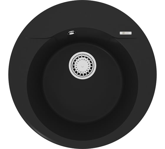 Изображение товара Кухонная мойка из кварцгранита Lemark SULA 550 цвет: антрацит комплектация: крепеж, сливная арматура с переливом в комплекте арт. 9910001