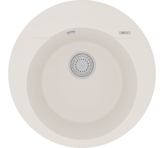 Изображение товара Кухонная мойка из кварцгранита Lemark SULA 550 цвет: жасмин комплектация: крепеж, сливная арматура с переливом в комплекте арт. 9910004