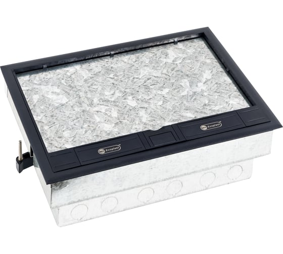 Изображение товара Люк в пол Экопласт LUK/12 на 12 постов, сталь, с коробкой и суппортом 70012