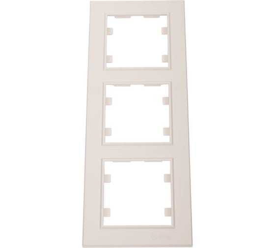 Изображение товара Рамка MAKEL 3-м Karea вертикальная кремовый 56010708