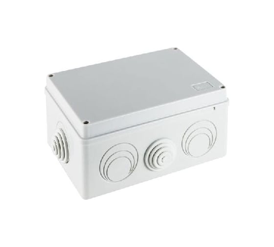 Изображение товара Распределительная коробка Экопласт JBS210 о/п 210х150х100, без галогена, 8 выходов, IP55 44016HF