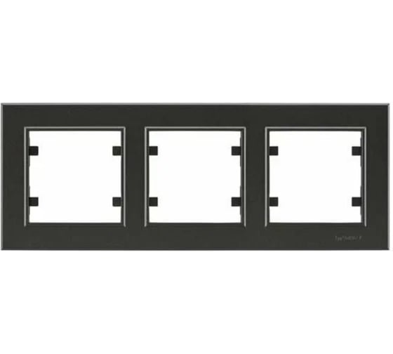 Изображение товара Рамка MAKEL 3-м Karea горизонтальная дымчатый металлик 56050703