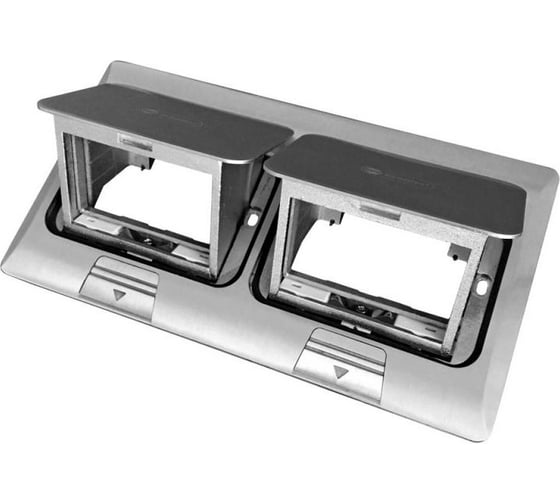 Изображение товара Люк в пол Экопласт LUK/2x2ST на 2x2 поста, в комплекте с коробкой и суппортом, сталь 70027