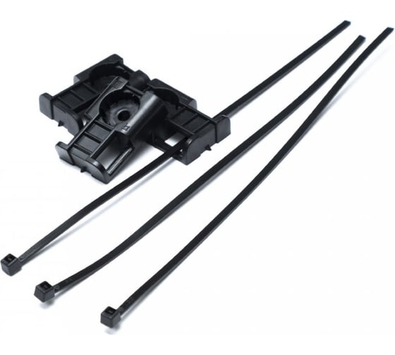 Изображение товара Комплект крепления Промрукав площадка для прямого монтажа черная со стяжкой 3,6x150 мм 100 шт. PR13.02515