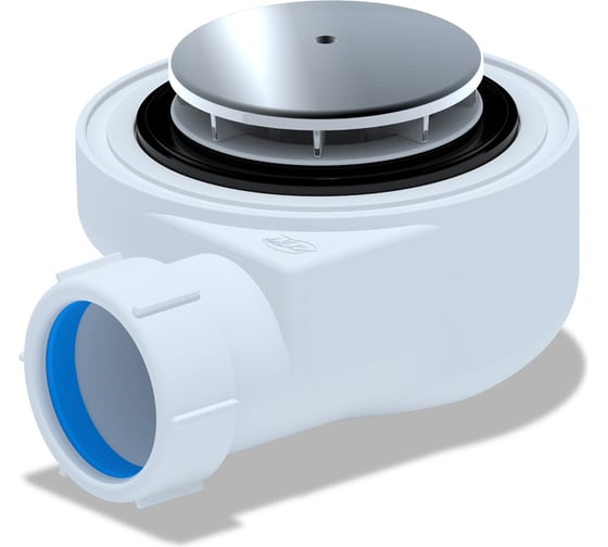 Изображение товара Сифон для душевого поддона АНИ Пласт 1 1/2х50, h 55 хром E450C