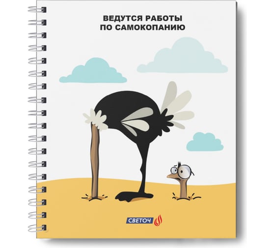Изображение товара Тетрадь SVETOCH 4 шт., общая, с запечатан. пластик. обложкой, 500 мкр, A5+, 48 л, на гребне, 65 г/кв.м, клетка, Деловые люди 730737