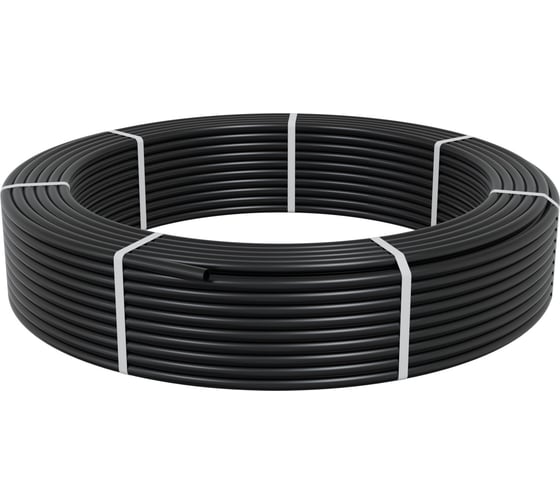 Изображение товара Труба гладкая ПНД Экопласт диаметр 20 мм цвет черный 22020HF-BL