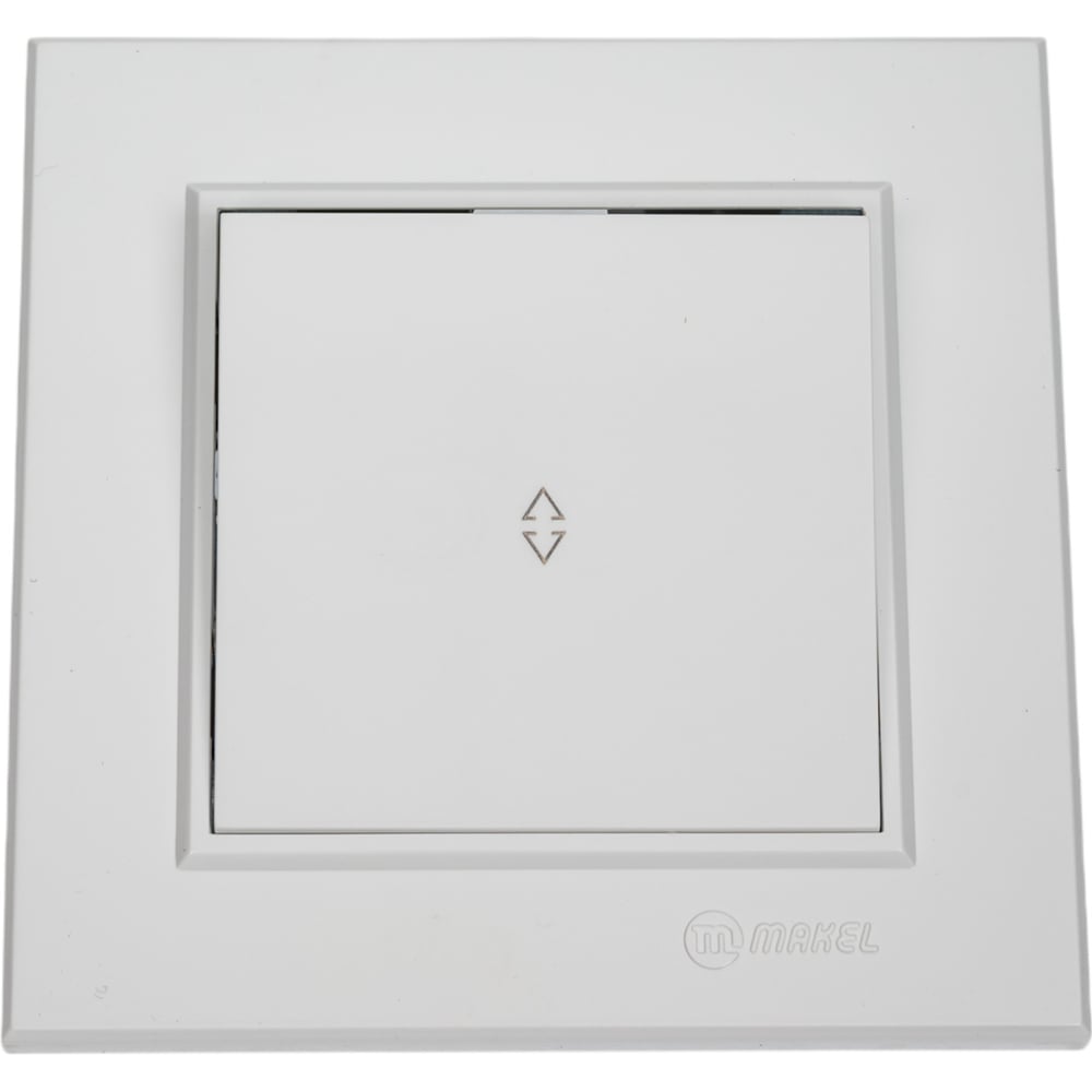 Изображение товара Переключатель MAKEL 1-клавишный СП Karea 10А IP20 белый для обустройства электросистем