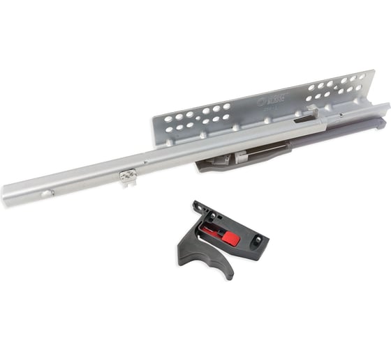 Изображение товара Направляющие скрытого монтажа Mont Blanc Quadro 350мм частичного выдвижения Soft Close (2D клипса) с доводчиком упаковка 10 шт., арт. 00-00015585