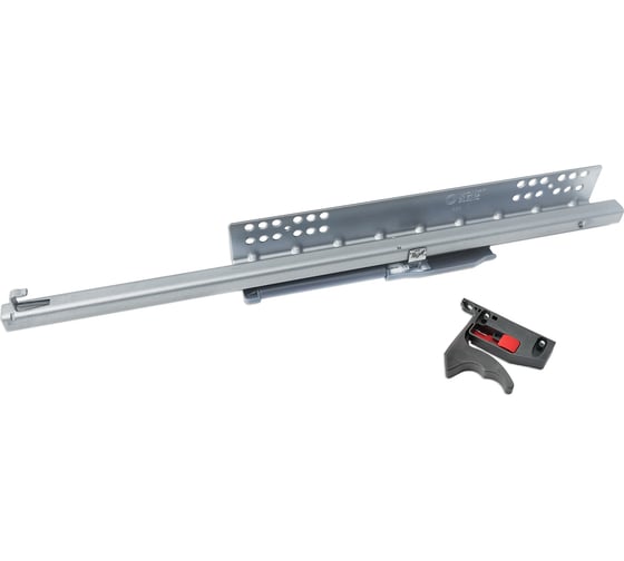 Изображение товара Направляющие скрытого монтажа Mont Blanc Quadro 450 мм, частичного выдвижения Soft Close 2D клипса, с доводчиком упаковка 10шт. арт. 00-00015586