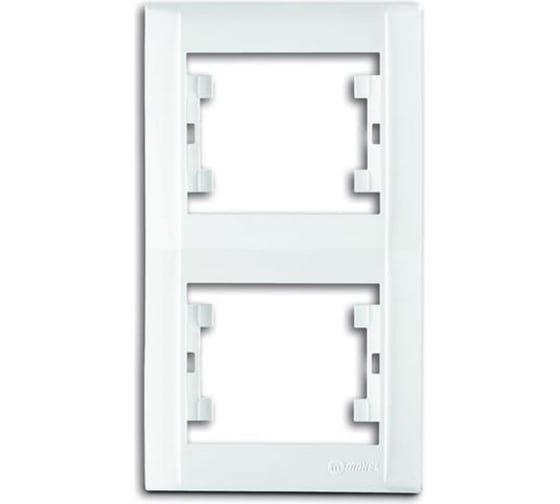Изображение товара Рамка 2-местная MAKEL Defne вертикальная, белый 42001707