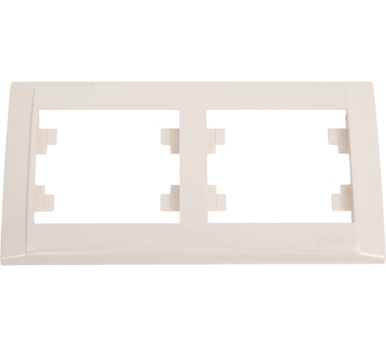 Изображение товара Рамка 2-местная MAKEL Defne горизонтальная, кремовый 42010702