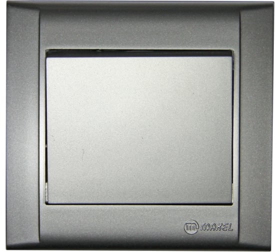 Изображение товара Выключатель 1-клавишный MAKEL СП Defne 10А, IP20, серебро 42065001