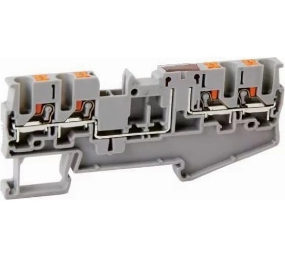 Изображение товара Клемма нажимная с разъединителем UPUN UJ6-2.5/2×2FD, 70 шт 421495
