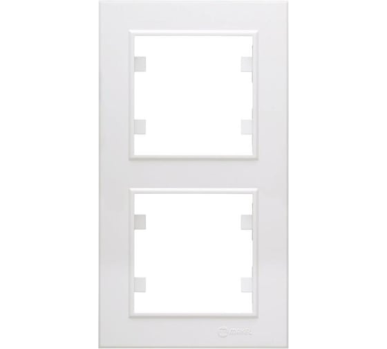 Изображение товара Рамка 2-местная MAKEL Karea вертикальная, белый 56001707