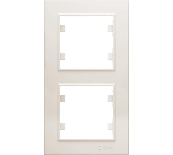Изображение товара Рамка 2-местная MAKEL Karea вертикальная, кремовый 56010707