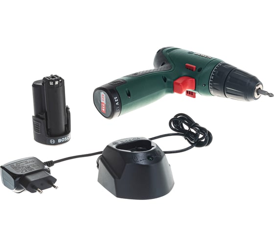 Изображение товара Аккумуляторная дрель-шуруповерт Bosch EasyDrill 1200, 2 аккумулятора 06039D3007